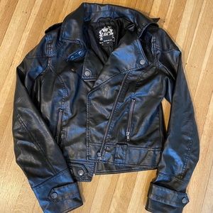 Faux leather jacket